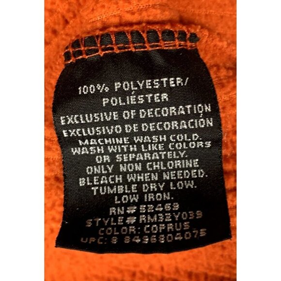 Starter Orange 1/4 Zip Fleece Size XL - Picture 4 of 5